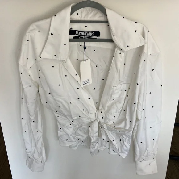NWT Jacquemus La Riviera white top shirt 36 - Picture 1 of 4